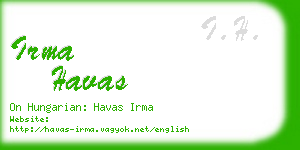 irma havas business card